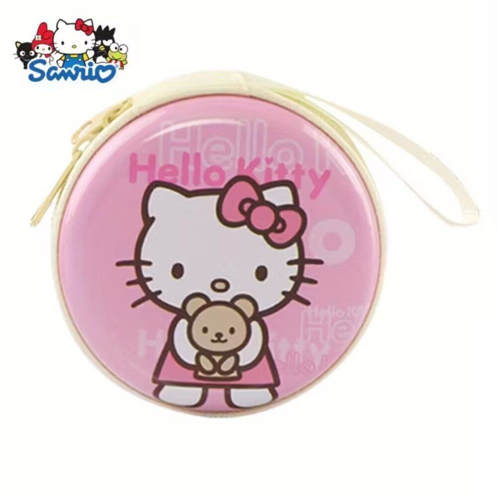 Hello Kitty Women's Cute Casual Mini Zipper Coin Purse 3"w x 3"h